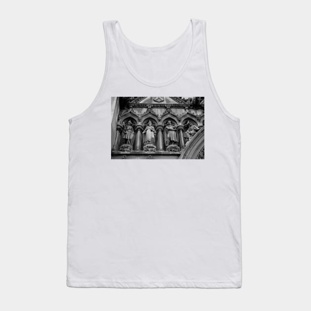 St. Giles Cathedral Figures 3, Edinburgh, Scotland Tank Top by DeniseBruchmanPhotography